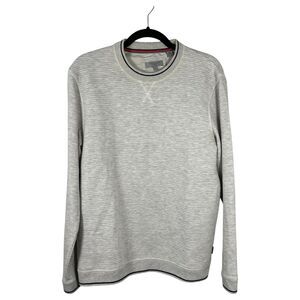 Ted Baker Magiics Heathered Grey Ribbed Sweater Men's Size 3 US Medium